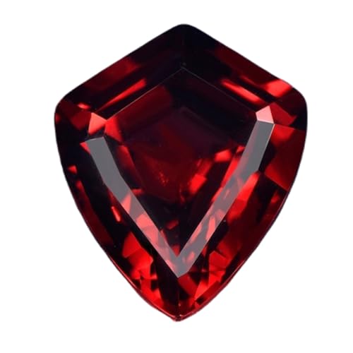 Grenat naturel bouclier gemme facettée 9,3x11mm pierre précieuse en vrac pour bague collier pendentif