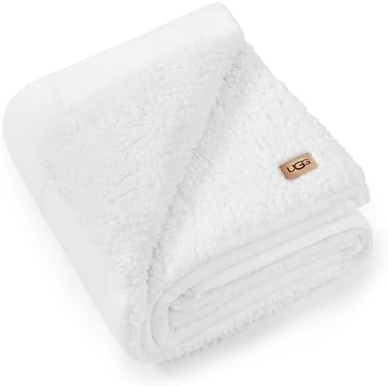 UGG Nita Throw Blanket for Couch, Soft Reversible Plush Throw for...