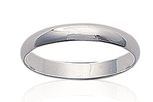 Les Plaisirs de Stella Bague Argent 925/000 - Alliance Mixte Homme Femme Largeur 3mm