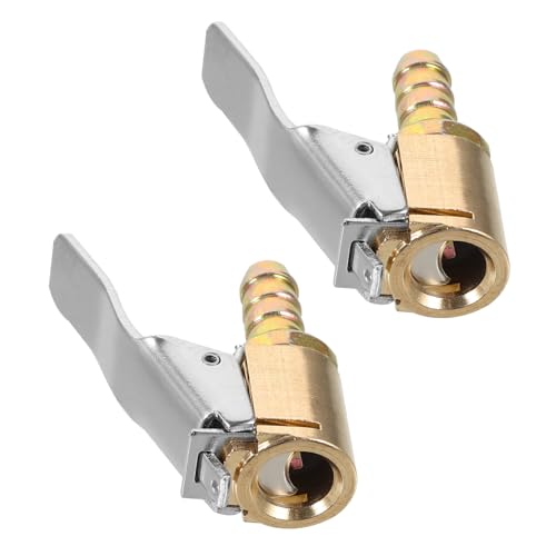 COSMEVIVI 2pcs Car Inflatable Chuck Air Compressor Tire Chuck Tire Inflator Chuck Inflate Locking Chuck Air Compressor Accessories Clip Air Chuck Locking Air Chuck Clip Chuck Tire Air Chuck
