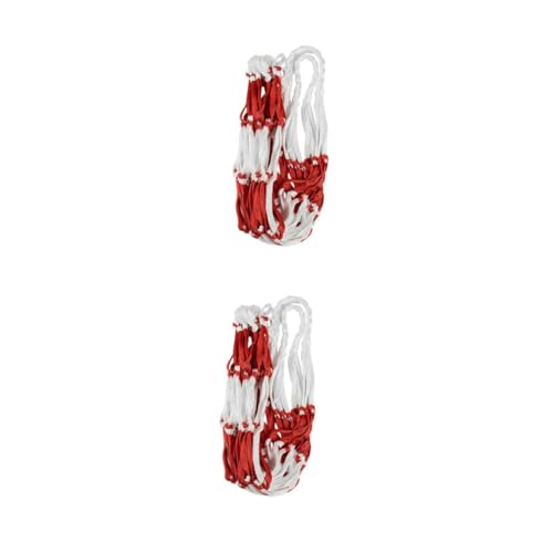 HEMOTON Bolsa De Red para De Baloncesto 2 Unidades De Malla para Fútbol ​​con Un Solo Bolsillo para Voleibol De Nailon
