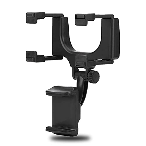 Universal Car Rear View Mirror Mount Holder, 360° Car Mount Holder, Freal Universal Smartphone Holders, Cell Phone Mount for iPhone 7/7s/8, iPhone X, Samsung Galaxy S6/S5, Mobile phones, Android pho