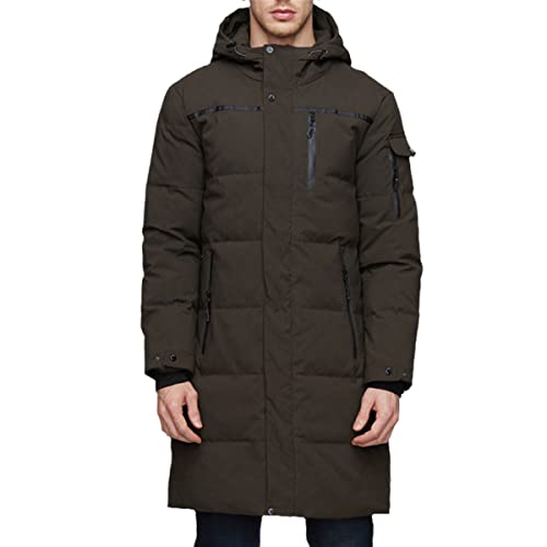 Doudoune longue homme isolation vent et froid doudoune épaisse blanche L