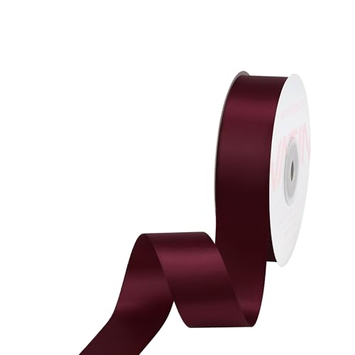 VATIN Double Face Wine Satin Ribbon 1