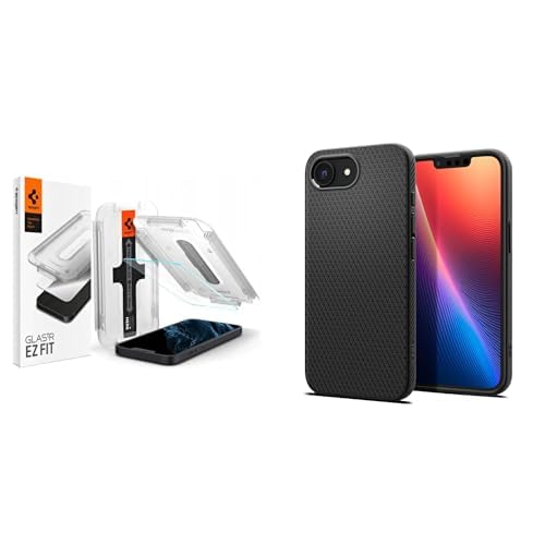 Spigen iPhone 14/13 / 16e / 13 Pro Cam Ekran Koruyucu Kolay Kurulum GLAS.tR EZ Fit Slim HD - AGL03724 Spigen iPhone 16e ince Kılıf