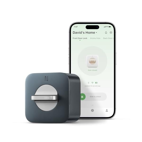 Anona Holo Wi-Fi Smart Lock, Keyless Entry Door Lock with App Remote Control, Auto-Lock & Anomaly Detection, Non-Destructive Installation, Supports Alexa, Apple Home, Matter