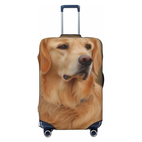 Travel Luggage Covers For Suitcase, Golden Retriever Elastic Suitcase Protector Washable Anti-Scratch Suitcase Baggage Cover Luggage Protector Fits 18-32 Inch Luggage