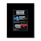 muse showbiz vinyl This matted print is an original piece of advertising material. It is not reproduced or copied in any way. The print has been matted using premium quality black mount board. All prints are pressure mounted onto quality Kraft board for rigidity and weight. The complete item is ready to be framed and most fit into standard sized frames which are widely available.