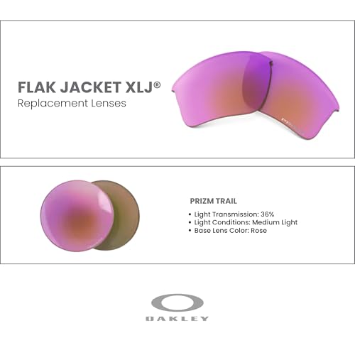 Image of Oakley Flak Jacket XLJ OO9009 Replacement Lenses for Men for Women | In Black Iridium, Prizm Daily & Prizm Golf. Polarized options available. Bonus 4-piece care kit included.