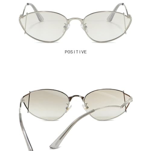 Lunettes de soleil œil de chat de qualité supérieure avec monture rétro en métal ciselé