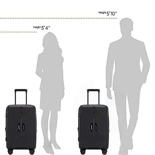 20 Inch Expandable Carry on Luggage, Hardside Lightweight Spinner Suitcase TSA Lock, 22x14x9 Airline Approved Hard Shell Expandable Travel Luggage with 20% More Capacity (Black, 20 Inch) - Image 6