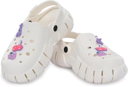Image of Unisex Kids Clogs Soft Anti Skid Mules Sandals with Adjustable Back Strap Indoor & Outdoor Slipper for Boys & Girls Everyday Use Waterproof Jibbex Slides