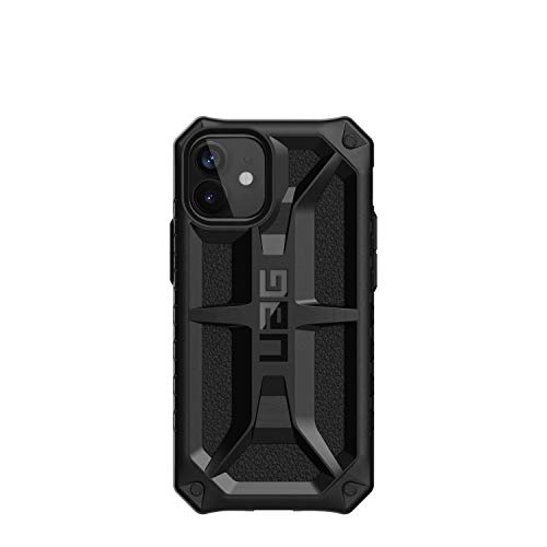 Carcasa iPhone 12 Mini抗震 UAG Monarch negra compatible con carga inalámbrica Qi 2