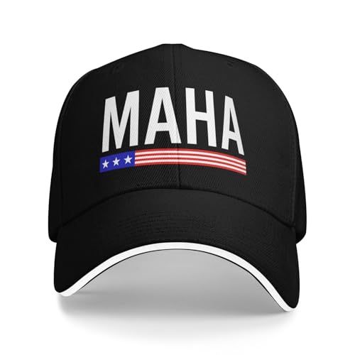 qwumub Maha Hats Women Men Caps Black