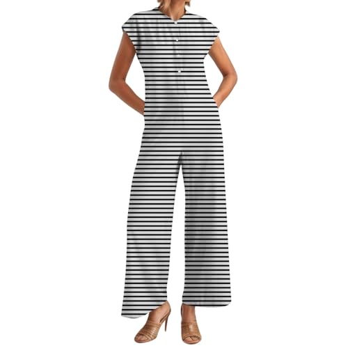Combinaison légère et respirante pour femme adepte du pantalon de loisirs ample en voyage
