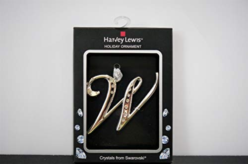W Harvey Lewis Silver-Plated Letter Ornament 3