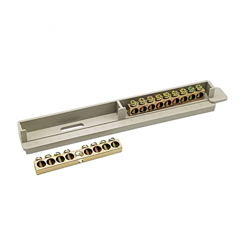 Conector neutro de carril para caja de distribución de iluminación 1 unidad 6