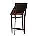 Linon Home Decor Keira Pad Back Folding Counter Stool, 24-Inch