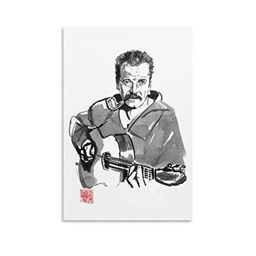 Toile Georges Brassens 60x90cm pour décorer votre salon musical