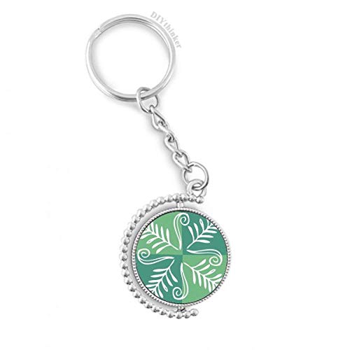 Porte-clé Mexique feuilles vert DIYthinker pour sac et clés