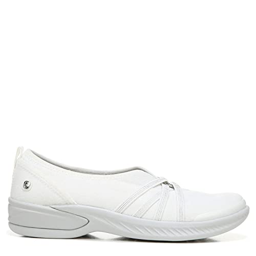 LifeStride BZees Women's Niche Slip-On Comfort Ballet Flat,Bright White,7 Wide2
