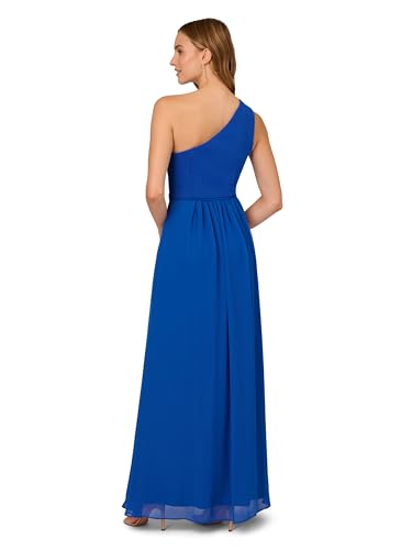 Image of Adrianna Papell One Shoulder Chiffon Gown