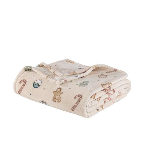 Sushing Christmas Printed Fleece Throw Soft Plush Warm Festive Cozy Couch Decor 60 70 Confections