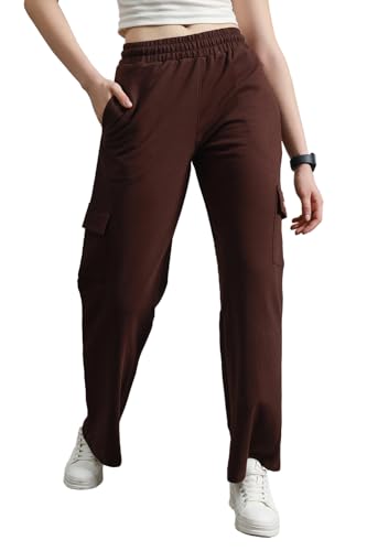 Pantalon en coton femme noir Hubberholme coupe régulière élégante