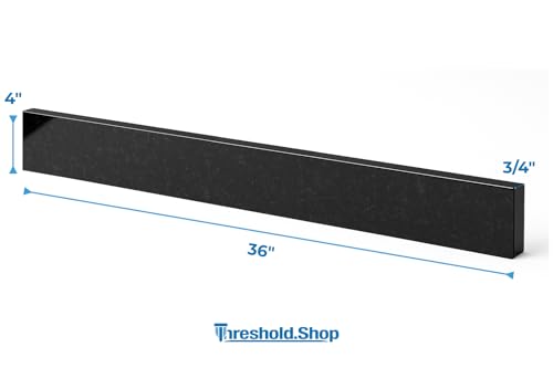 Image of Bathroom Vanity Sink Backsplash /Sidesplash (Absolute Black Granite, 4 inch x 36 inch)