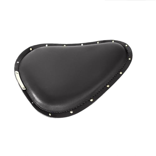 Asiento de una plaza para motocicleta universal negro marrón para proyectos de transformación Bobber 4