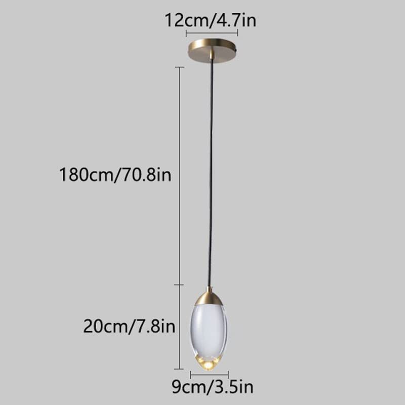 Lustre cristal chrome LED contre l'éclairage éblouissant - 5
