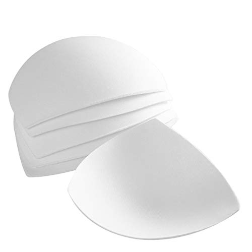 ABOOFAN - Almohadillas de sujetador para coser en copas de sostén extraíble de espuma de algodón de aire transpirable deportes Yoga Bikini Top Bra Pad Insertar reemplazo 3 pares Cover
