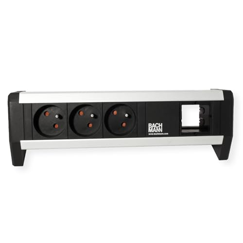 Bloc multiprise Bachmann Desk de table 3 prises UTE câble GST18 1m