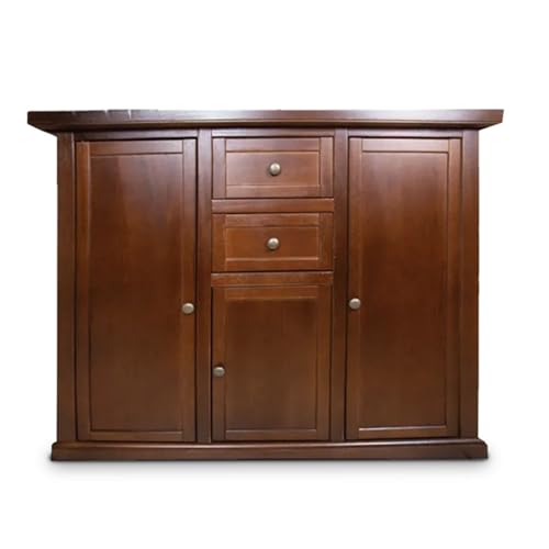 Mar.c.a. Design - Credenza Arte Povera in Legno 100x40x85 cm 3 Ante 2 Cassetti - Madia Legno Made in Italy