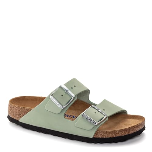 Birkenstock Arizona Soft Footbed Nubuck Leather Sandals