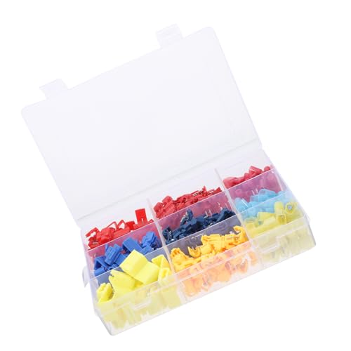 NAMOARLY Break-Free Cord Clamp Combination t Tap Wire Connectors 160pcs Wire Splice Kit Quick Disconnects for Automotive Marine Wiring