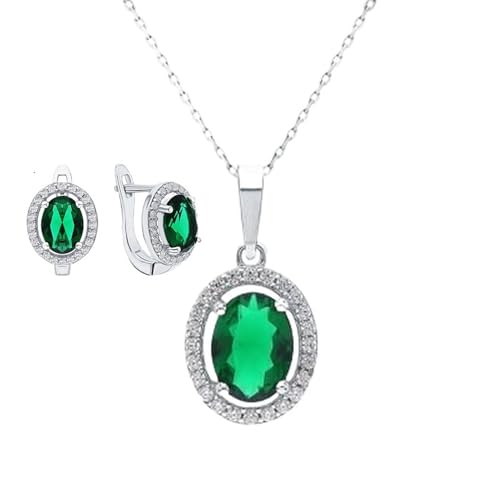 Pendentif géométrique avec boucles d'oreilles : ensemble bijoux fiançailles femme