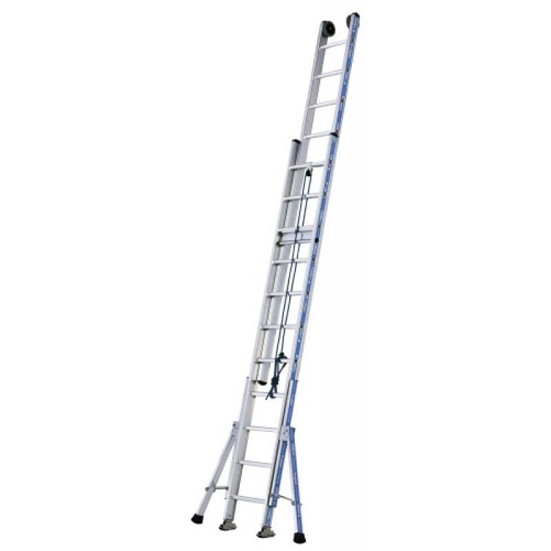 Tubesca - Echelle coulisse à corde Alu 2x16 échelons accès 7,88 m max. - PLATINIUM 500