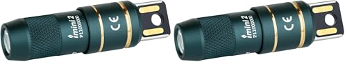 Image of OLIGHT IMINI 2 EDC Rechargeable Keychain Flashlight, 50 Lumens Compact and Portable Mini LED Keyring Lights with Built-in Battery Ideal for Everyday Carry and Emergencies (Dream Blue) (Pack of 2)
