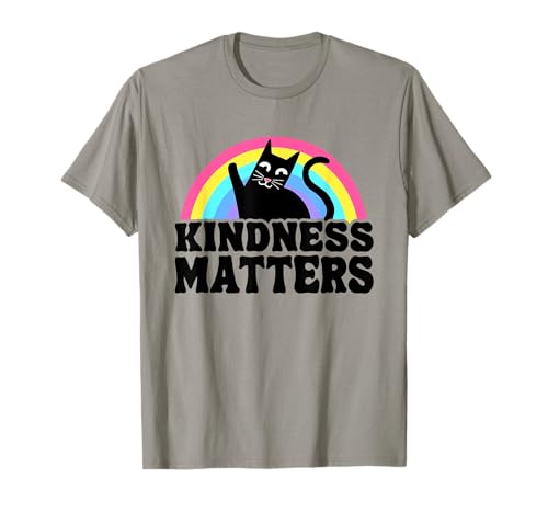 Gato Anti Bullying Rainbow Kindness Matters Sped Teacher Camiseta