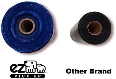 Image of EZ Pick Up 1000 Count Dog Waste Poop Bags, Unscented Single Roll, Heavy Duty, Improved Thickness (Blue - 1000ct)