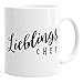 Moonworks® Kaffee-Tasse Lieblingschef Becher Geschenk Arbeit Büro Vorgesetzter Kaffeetasse weiß unisize