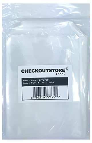 Image of 50 CheckOutStore Clear Storage Pockets (5 5 /8 x 7 3 /8)