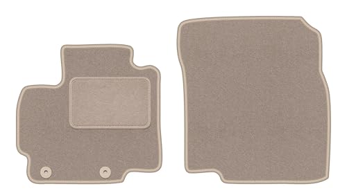 Alfombrillas de alfombra beige para Mitsubishi Space Star II coche 2 unidades delanteras