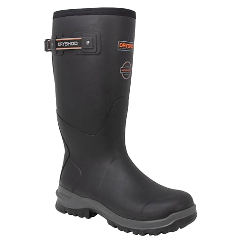 Dryshod Men's Legend MXT Gusset Outdoor Rubber Boot | Black| Waterproof LGXG-MH-BK4