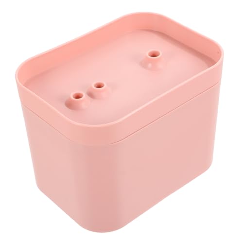Fuente automática de agua para gatos y perros color rosa