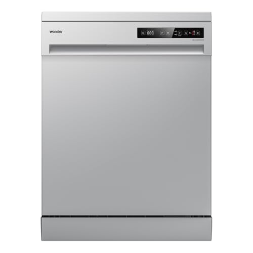 Wonder Lavavajillas 60cm Inox WJ13602EDX. 14 Cubiertos, 2 Bandejas, 6 Programas, Display LED táctil, Función Stop&Go, Eficiencia Energética Clase E