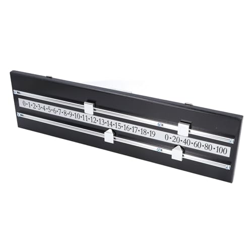 Billiard Score Board 2 Track Space Saving Solid Wood Game Scorer miniatura 3