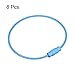 uxcell Cable Key Rings, 6.3