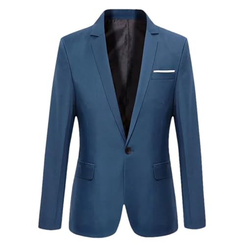 Men Blazers Office Tuxedos Male Pockets Coat Blazers Business Slim Blazers